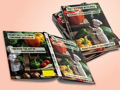 Green Kitchen. Book Cover Concept ai art book branding cover design graphic design illustration typography ui
