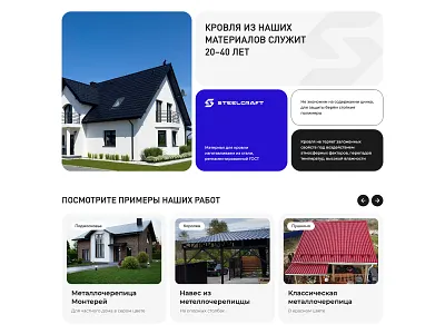 Materials & Examples | SteelCraft design site ui ux web web design web development