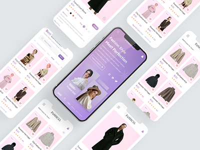 FaSHCO - Mobile E-Commerce brand clean ui design e commerce e commerce fashion fashion mobile app mobile design mobile ui product design style ui design ui mobile design uiux uiux design