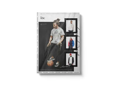 Inc. Vol 1 For Incorruptible clean clothing brand layout magazine tags typography