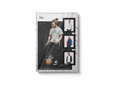 Inc. Vol 1 For Incorruptible clean clothing brand layout magazine tags typography