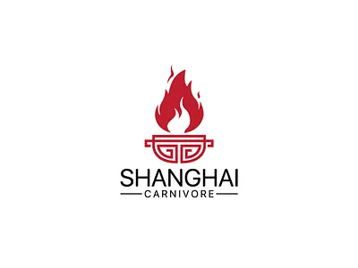 Shanghai BBQ logo bbq logo branding design graphic design illustration illustrator logo shanghai bbq logo typography vector