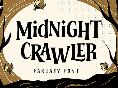 Nightmare Crawler - Horror Font cartoon display font fantasy font design horror horror font playful font spooky type design typeface