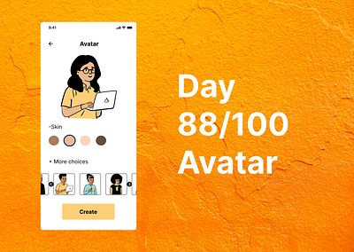 <100 day challenge> Day 88 Avatar 100daychallenge dailyui design ui ux