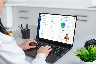 Patient EMR Web Dashboard Design appointment schedules healthcare medical history medical records patient information ui web application