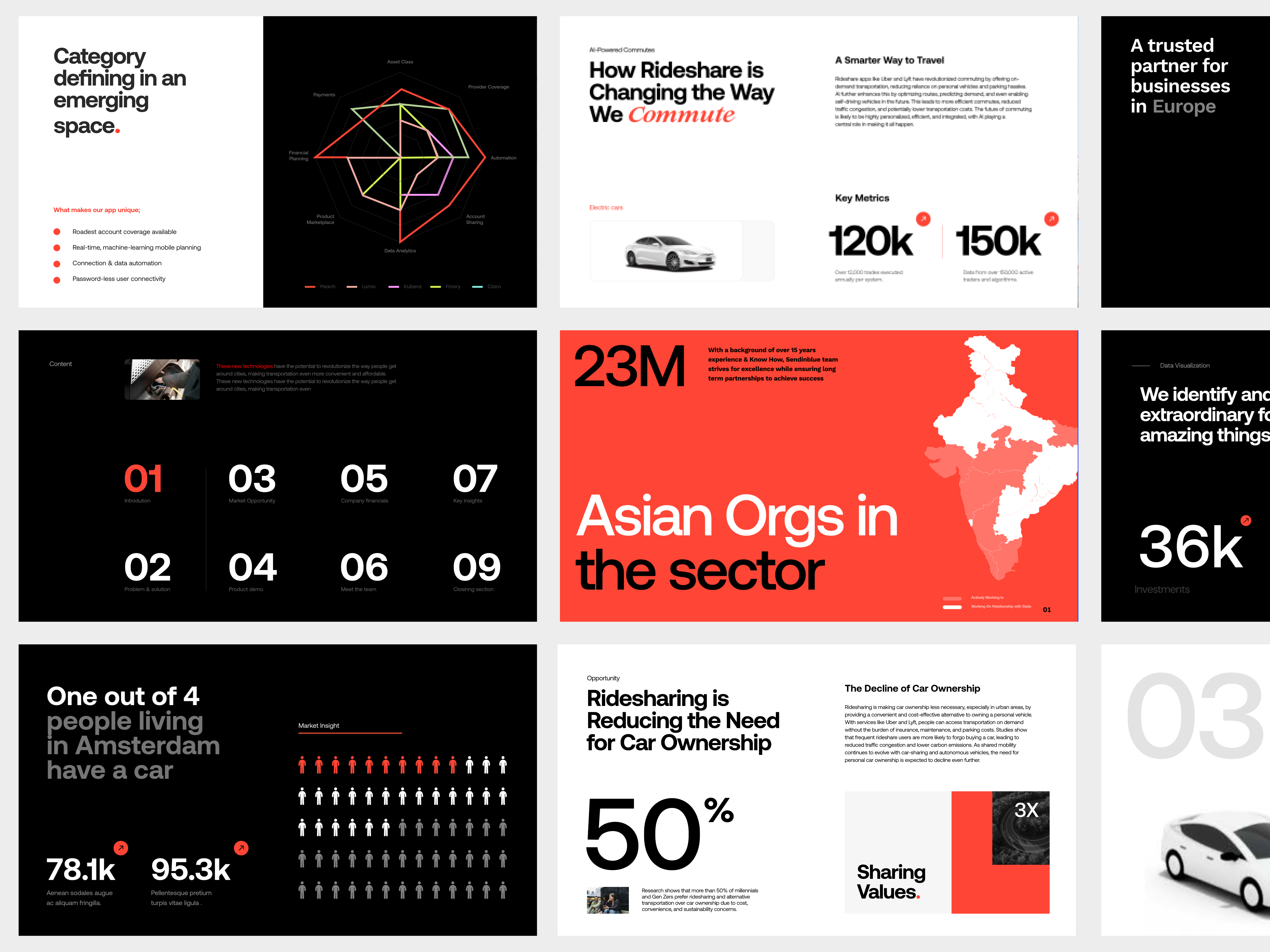 Example of Grey Pitch Deck Presentation Template