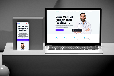 Your Virtual Healthcare Assistant doctorconsultation healthcarewebsite healthtech medicalui uiux uxdesign