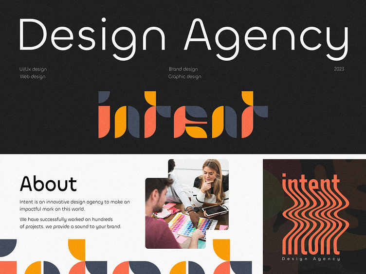 intent design agency branding by Riaaz for Zeyox Studio on Dribbble