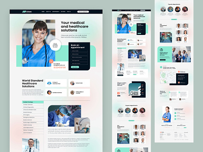 Medical and Healthcare One-Page Concept creative design healthcare hospital inspiration medical minimal ui web web design website