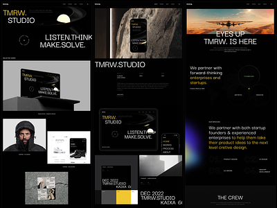 tmrw. studio - redesign agency behance desgin design graphicdesign inteface tmrw typography ui ui ux design ux visualdesign website
