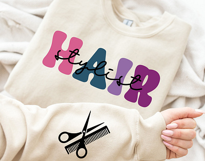 HAIR STYLIST Digital Hairdresser SVG Design beauty design designer digital hairdresser svg graphic graphic design graphic designer hair extensions svg hair salon hair stylist hair stylist svg stylish hand svg design