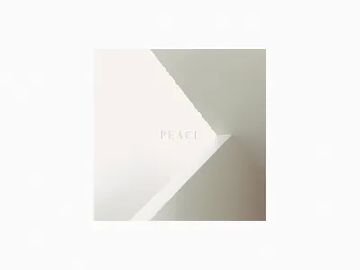 Peace - Radiant City Music Single album artwork clean minimal modern music peace serif white