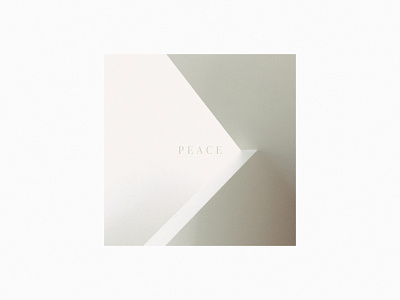 Peace - Radiant City Music Single album artwork clean minimal modern music peace serif white