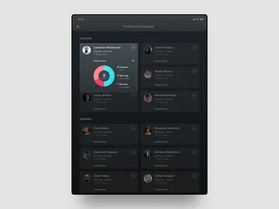 UI Exploration app clean dark dark mode ios ipad mobile mobile app tablet ui uidesign