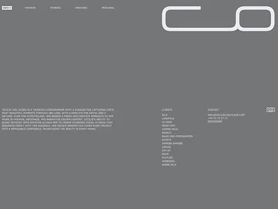 Cecilie Juel Olsen - Website Design, 04 concept interface layout portfolio ui video visual identity web webdesign website
