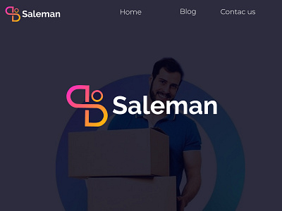 salesman and delivery logo design a b c d e f g h i j k l m n blockchain branding creative logo crypto delivery icon identity logo logo design logo designer logos logotype minimalist o p q r s t u v w x y z s latter logo saas salesman startup symbol