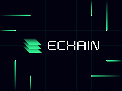 Echain - Logo blockchain brand design brand identity branding crypto graphic design icon logo logotype typography web3