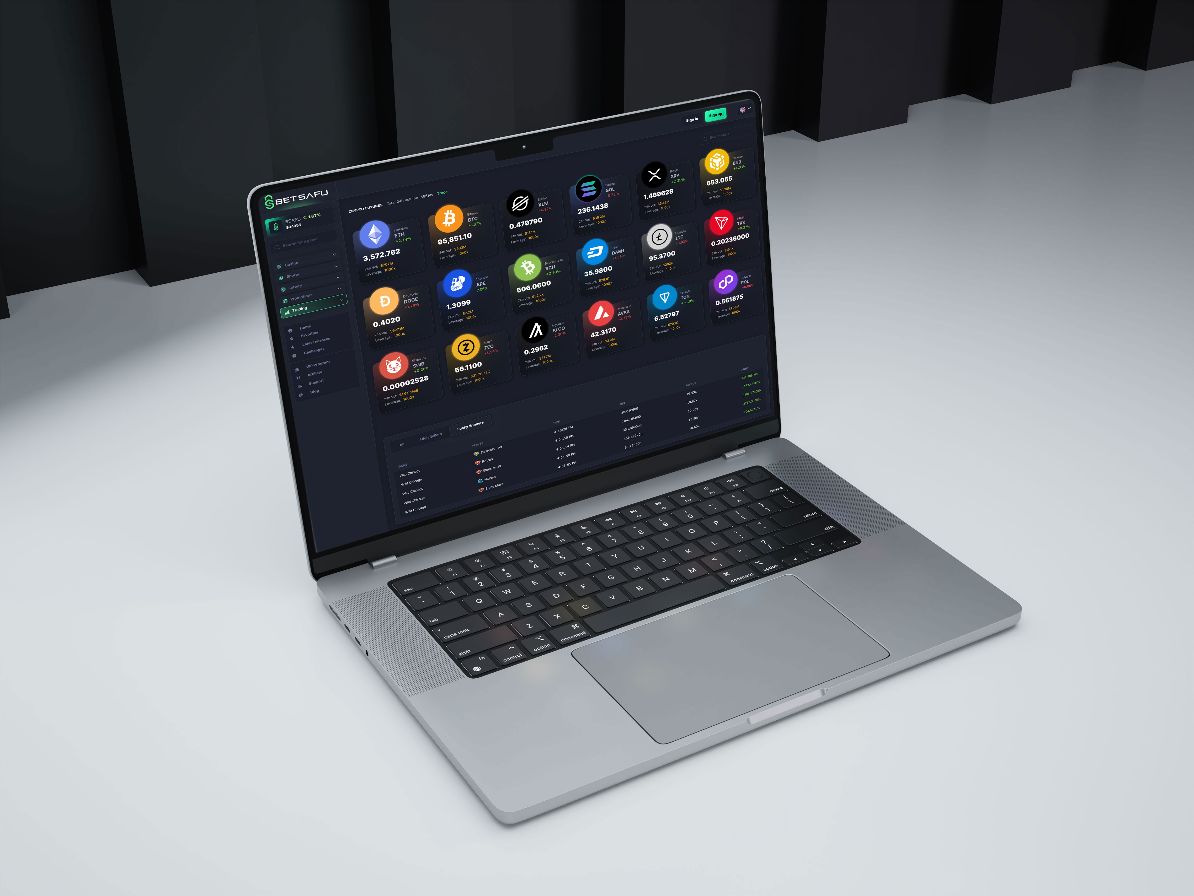 Leverage Crypto Trading Dashboard UI UX Design admin dashboard crypto crypto dashboard crypto exchange dashboard dashboard design dashboard interface dashboard ui defi platform dex financial dashboard leverage leverage crypto trading margin trading saas dashboard trading trading app trading platform trading web app web3 platform