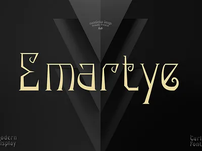 Emartye Font branding clean curly display fashion futuristic games headline ligature logotype minimalist modern robot space sport typeface typography unique vintage webfont