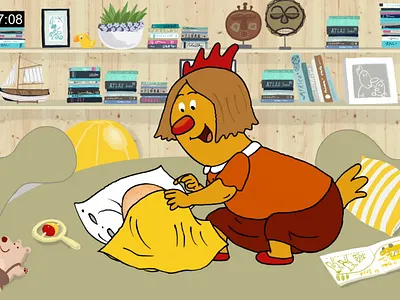 The Kokoška family on the road- animated series animation cartoon illustration illustrations by jitka petrová