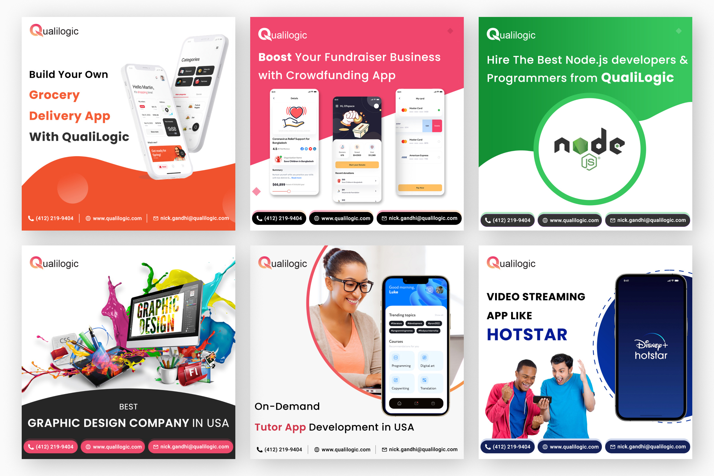 Example of Social Media Banners (30 Banners – $99)