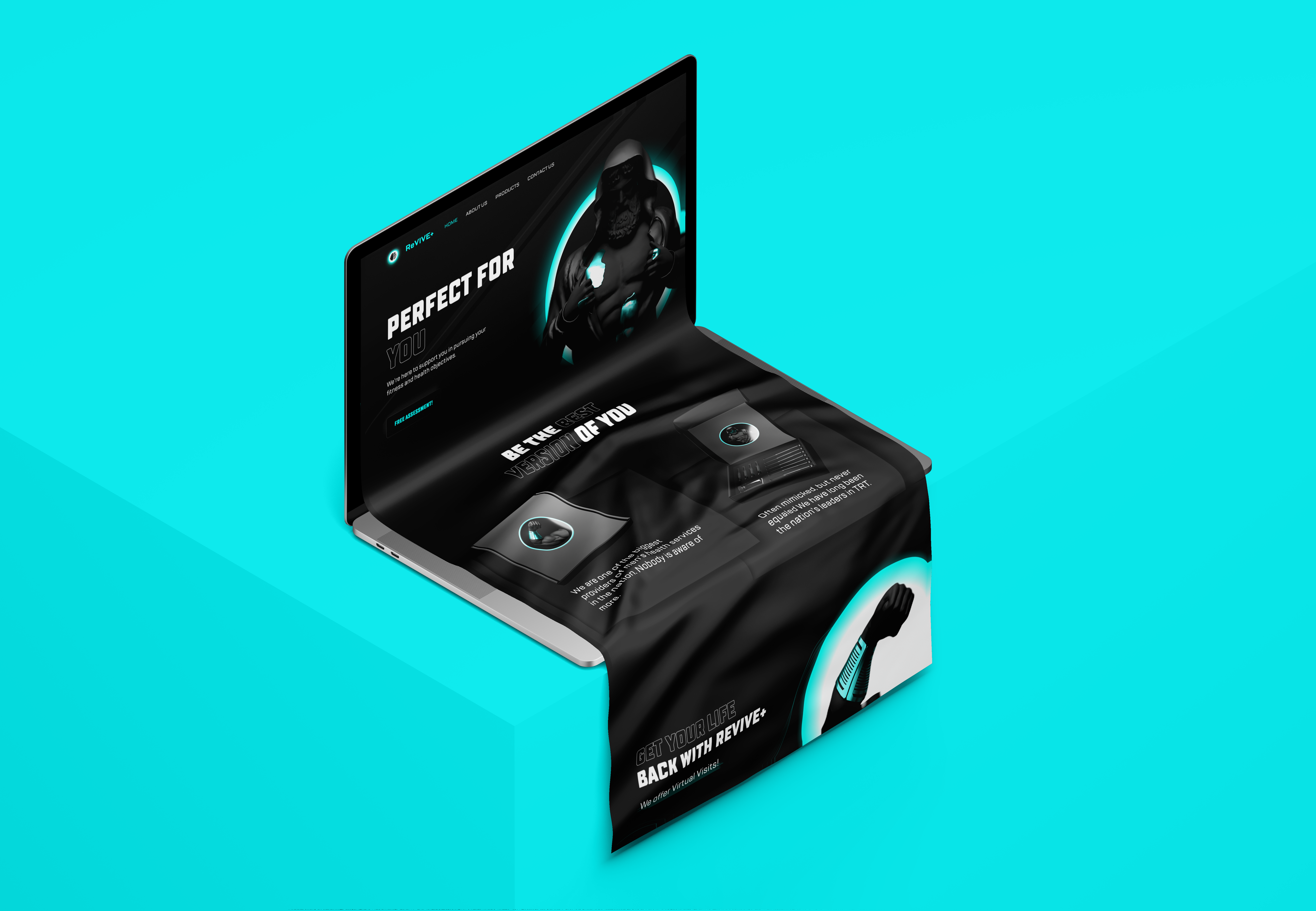 Immersive Tech Scroll – Futuristic UI Showcase app dailyui design designinspiration designtrends dribbbleui fitness health productdesign uiux userexperience ux