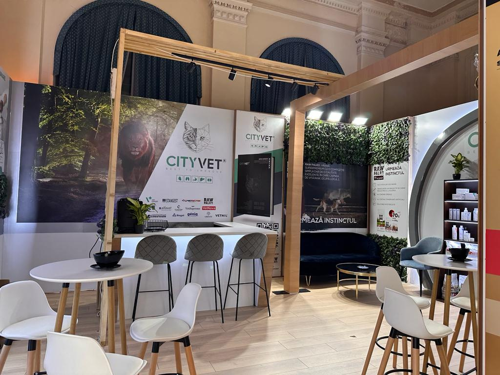 Pet/Vet Exhibition Stand - Built by us after 3D Design we made. 3d branding building crafting creating exhibition stand graphic design making stand