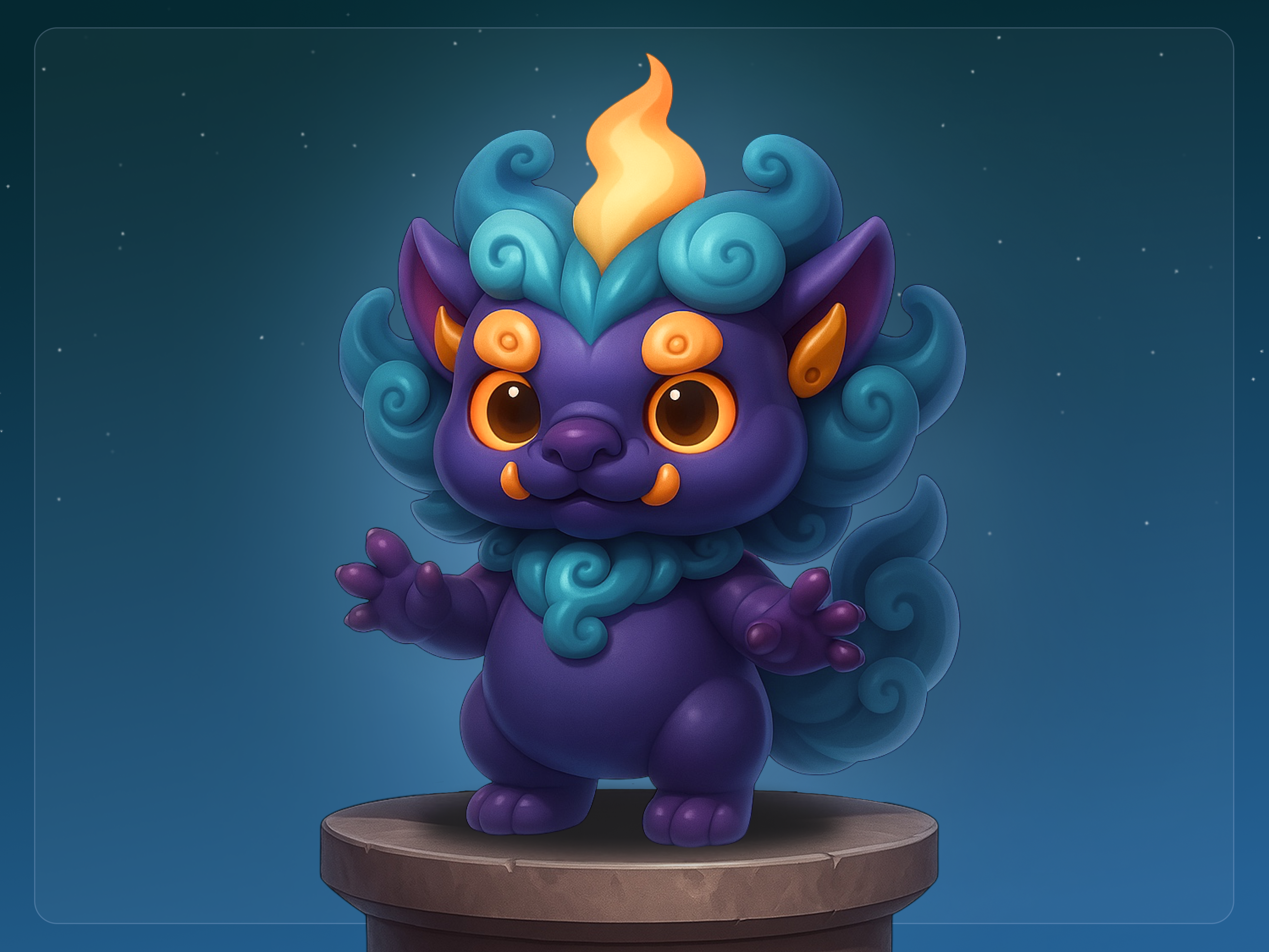 Magical lion-guardian mascot 3d branding design graphic design ui ux web design