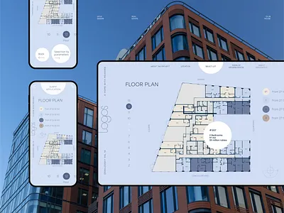 Real estate agency floor selection interface estate houseplan interface property real realestate ui uiux userinterface ux uxesign webdesign