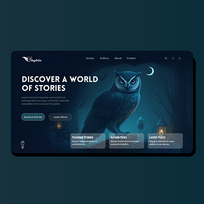 Storytelling Website Design design typography ui ux