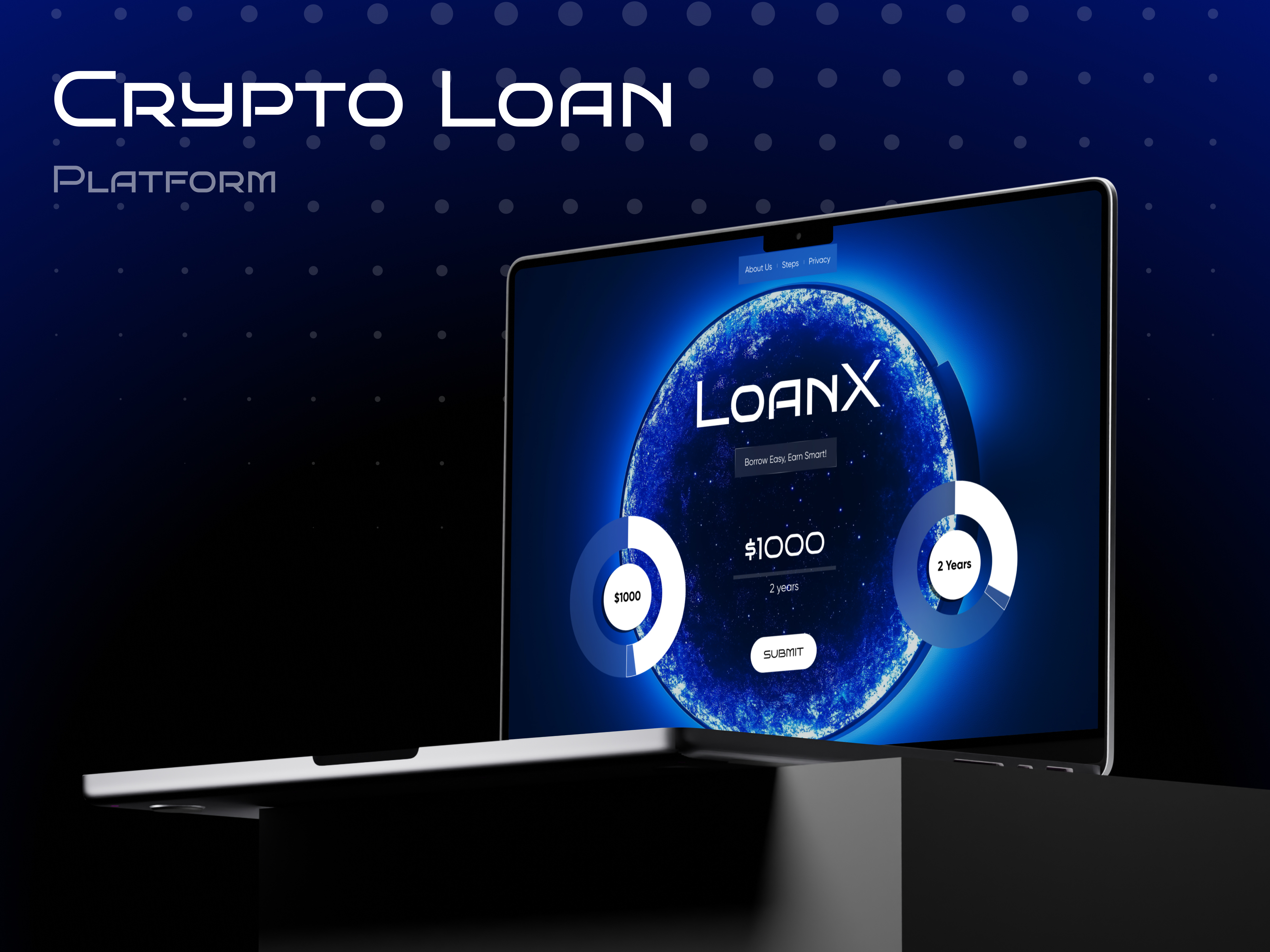 Crypto Loan Platform bank bank loan banking blockchain borrow coin crypto crypto exchange crypto landing crypto website cryptocurrency dapp defi finance fintech loan reza n.musavi rezanmdesign ui ui design