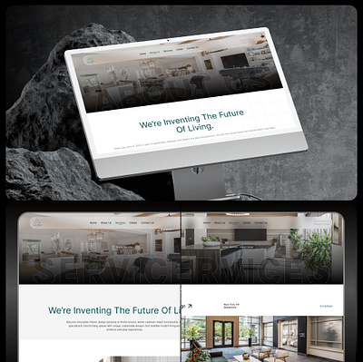 Animo Interior Designing Website design interior design typography ui ux web design website website development