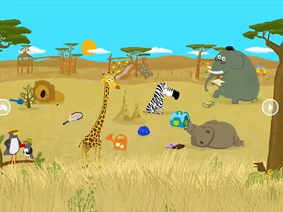 Pískoviště / Sandbox animation game illustration vector