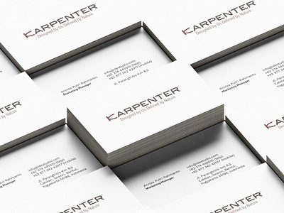 Karpenter Business Card branding businesscard graphic design logo mockup