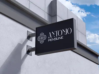 Business Name Logo Presentation billboard design graphic design light box logo logo design mockup presentation