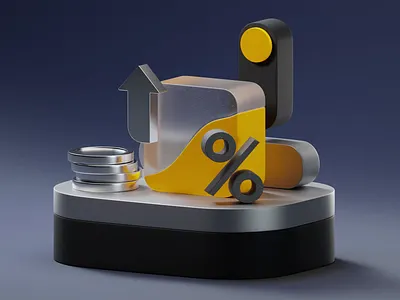 Growth Projection 3d 3d render 3dmodeling 3drender blender blender3d data visualization graphic design motion graphics visualization