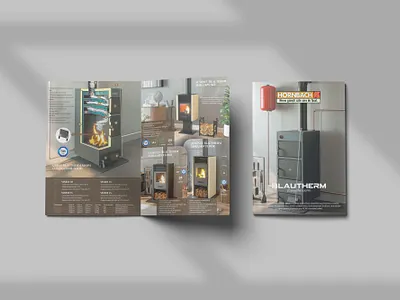 Brochure Presentation - Hornbach - Melinda Instal - Blautherm blautherm branding brochure brochure presentation design graphic design hornbach leaflet melinda mockup