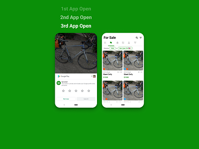 Sprocket Android 3rd Open Review Prompt android app app store application aso bicycle bike blocker logic open opening play store prompt rate rate app rate us review sprocket start ux