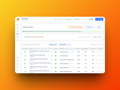 Warmy / Templates branding ui