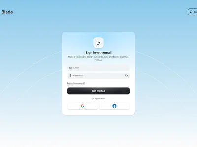 Modern Sign in Page