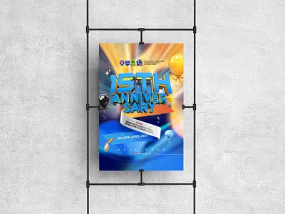 Anniversary poster design branding design flyer graphic design illustration minimal typography vector