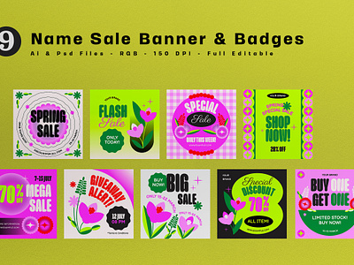 Pink Y2K Spring Banner Sale pink sales spring spring banner spring sale y2k y2k style