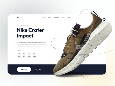 Sneakers eCommerce Landing Page Concept agency clean design ecommerce figma landing page minimal product page shoes shop sneakers ui ux web design