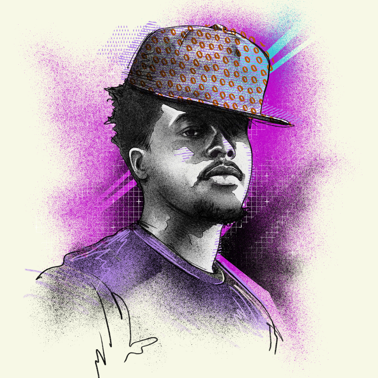 Kyle Lowry basketball digital illustration illustration kyle lowry nba baksetball nba star portrait toronto raptors