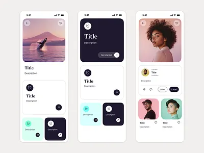 ůnica Design System Components app app navigation bottom navigation cards choice buttons components design system digital creative direction figma mobile modal dialog native product design tabbed nav ůnica