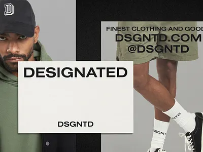 DESIGNATED aka DSGNTD​ brand identity branding clothing design graphic design logo musa ui visual identity webdesign