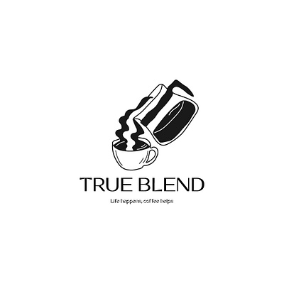 True Blend Logo brand design brand identity design branding design graphic design icon illustration logo logo design typography ui ux vector