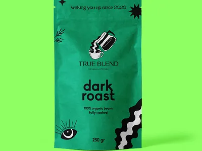 True Blend Packaging brand design brand identity design branding design graphic design icon illustration logo logo design packaging packaging design typography ui ux vector