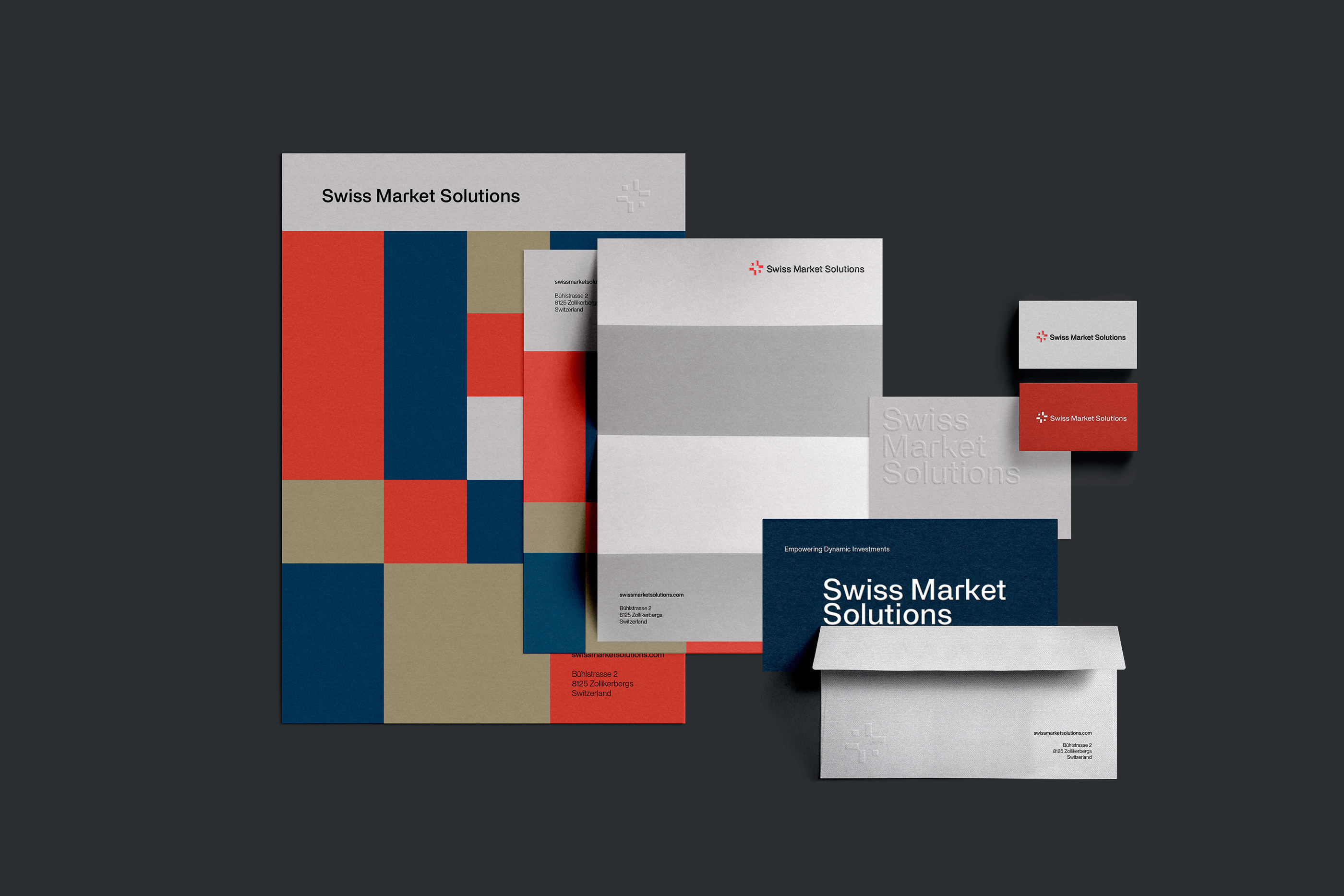 Swiss Market Solutions brand identity branding design graphic design logo design swiss visual identity