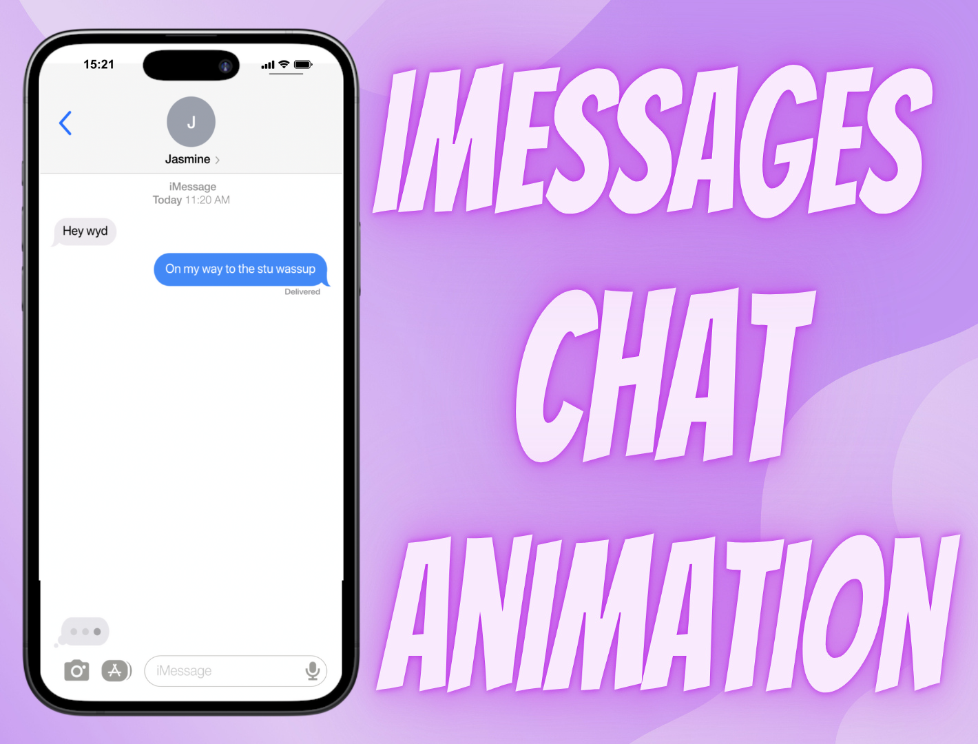 iMessage Phone Text Message Chat Animation after effects animation chat design imessage motion design motion graphics social media video